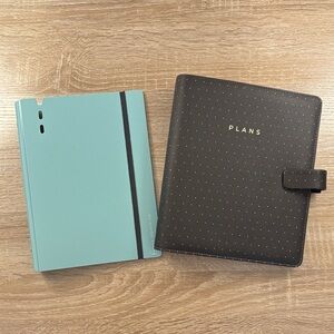 A5 Ring Planner Binders Filofax Black and Fargrik Blue
